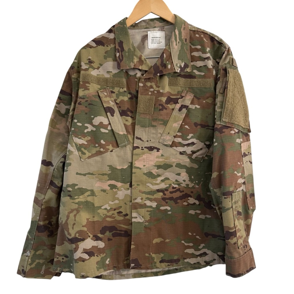 Camo Jacket Military Issued Coat Size Medium Army Combat Costume